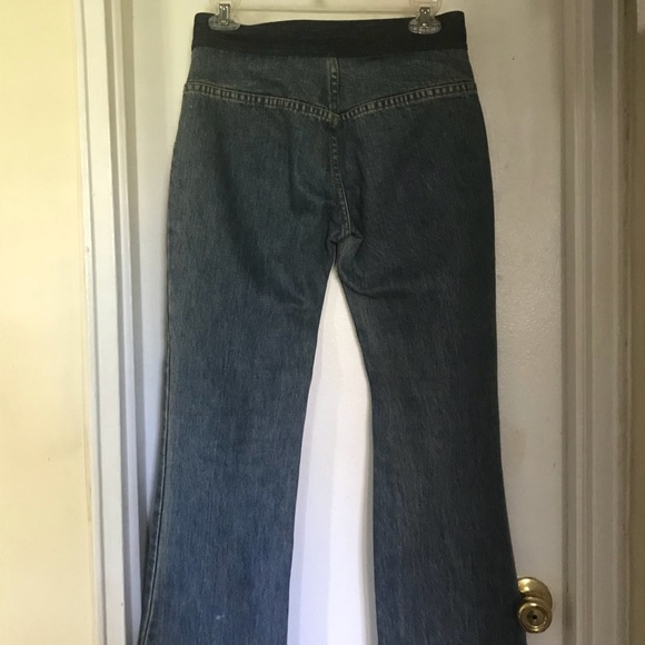 Marc Jacobs Sz 2 round pckt hiphugger 2tone denim - Picture 3 of 4